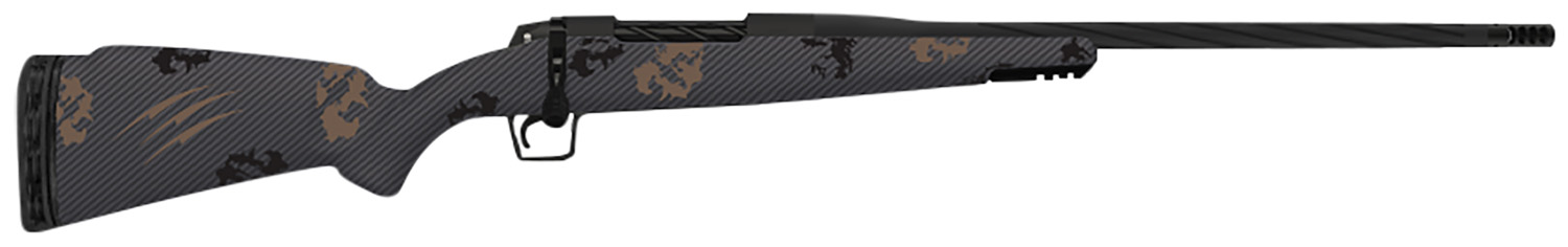 Fierce Firearms TWROG270WIN22BT Twisted Rogue 270 Win 22″ Armour Lube Black Steel Threaded Barrel, Drilled & Tapped Steel Receiver, LR Negative Comb Trophy Camo Carbon Fiber Stock