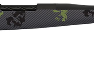 Fierce Firearms TWROG270WIN24BF Twisted Rogue 270 Win 24″ Armour Lube Black Steel Threaded Barrel, Drilled & Tapped Steel Receiver, LR Negative Comb Forest Camo Carbon Fiber Stock