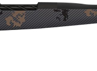 Fierce Firearms TWROG300PRC22BT Twisted Rogue 300 PRC 22″ Armour Lube Black Steel Threaded Barrel, Drilled & Tapped Steel Receiver, LR Negative Comb Trophy Camo Carbon Fiber Stock