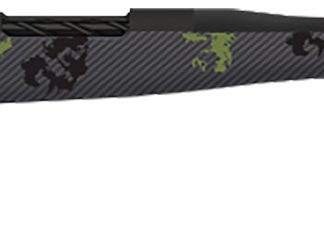 Fierce Firearms TWROG300WIN24BF Twisted Rogue 300 Win 24″ Armour Lube Black Steel Threaded Barrel, Drilled & Tapped Steel Receiver, LR Negative Comb Forest Camo Carbon Fiber Stock
