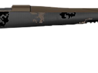 Fierce Firearms TWTROG300WIN22BT Twisted TI Rogue 300 Win 22″ Black Cerakote Steel Threaded Barrel, Black Cerakote Drilled & Tapped Titanium Receiver, LR Negative Comb Trophy Camo Carbon Fiber Stock