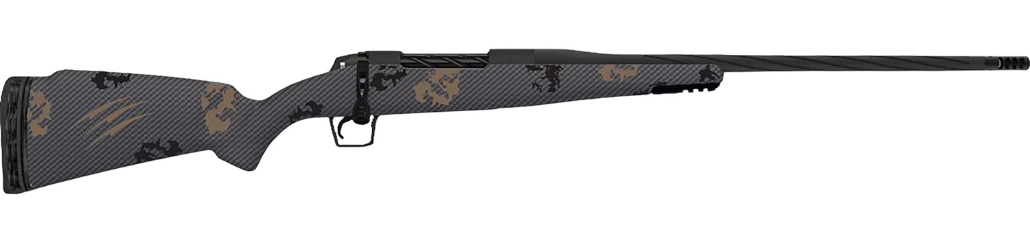 Fierce Firearms TWTROG7PRC24BS Twisted Rogue 7mm PRC 24″ Armour Lube Black Steel Threaded Barrel, Drilled & Tapped Steel Receiver, LR Negative Comb Sonora Ambush Camo Carbon Fiber Stock