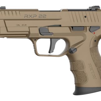 Retay USA RXP22FDE10TH RXP  22 LR 10+1 4″ Black Threaded Barrel, Flat Dark Earth Cerakote RMR/RMSc Optic Ready/Serrated Slide, Flat Dark Earth Cerakote Polymer Frame w/Accessory Rail, Textured Grip