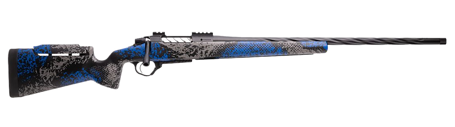 Seekins Precision 0011710321-F Havak PH3 6 Creedmoor 24″ Black Fluted Threaded Barrel Black Picatinny Rail Glacier Shadow Camo Adj Cheek Riser Synthetic Stock