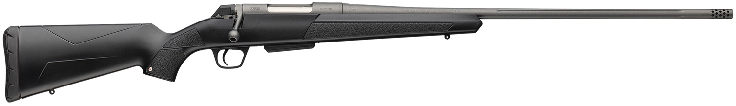Winchester Repeating Arms 535801289 XPR Extreme 6.5 Creedmoor Tungsten Cerakote Fluted Threaded Barrel & Drilled & Tapped Steel Receiver, Fixed Black Synthetic Stock