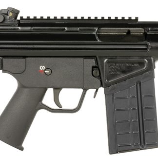 PTR PDWR BR 308 Win 20+1 8.50″ Black Nitride Heavy Contour Threaded Barrel, Black Parkerized Aluminum Picatinny Rail Receiver, SB Tactical Brace, Black Polymer Grip