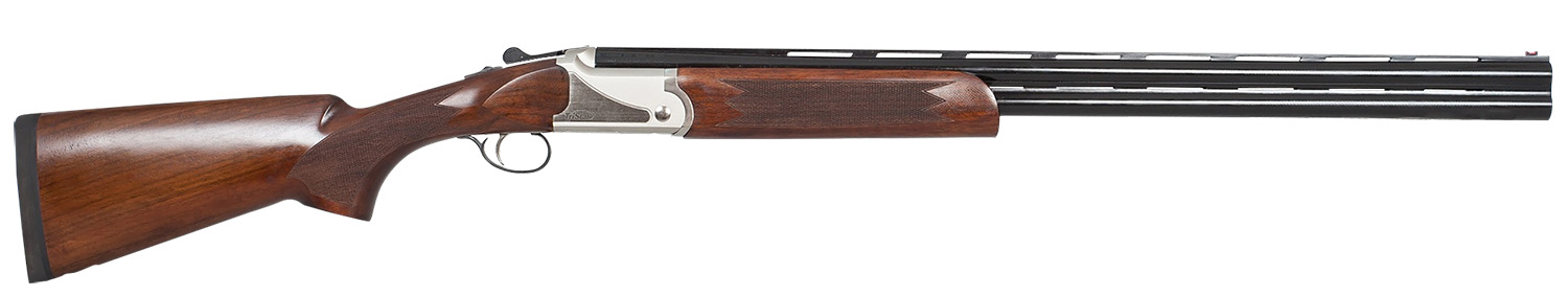 TriStar 98732 Upland Hunter Silver II 20 Gauge Break Open 3″ 2rd 26″ Over/Under Vent Rib Barrel, Fixed Walnut Stock