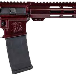 Shark Coast Tactical 300-040-1000-00 Blaze  5.56 NATO 30+1 16″ Black Nitride Threaded Barrel, Red Blaze Cerakote Picatinny Rail Aluminum Receiver, Magpul SL-K Black Polymer Stock, Black Polymer Grip