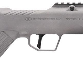 Desert Tech TRKRF2218GRY TREK-22 Gray Compact 22 LR 10+1 18″ Free Floating Steel Barrel, Picatinny Rail Receiver, M-LOK Handguards, Fixed Polymer Stock, Suppressor Ready