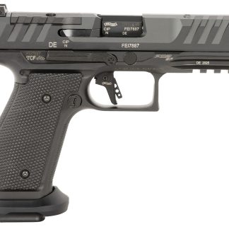 Walther Arms 2897008 PDP Pro Full Size Frame 9mm Luger 20+1 4.50″ Black Steel Barrel, Black Optic Ready/Serrated Steel Slide, Black Steel Frame w/Picatinny Rail, Textured Polymer Grip