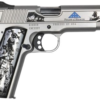 Cnc Firearms CNCFOLDSHONOR Folds Of Honor Limited Edition 45 ACP 7+1 5″ Match Grade Barrel, Engraved/Serrated Stainless Steel Slide, Stainless Steel Frame w/Beavertail, Scenic Aluminum Grip