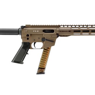 FREEDOM ORDNANCE FX9P10SBM-FDE FX9P 9mm Luger 10″ Flat Dark Earth