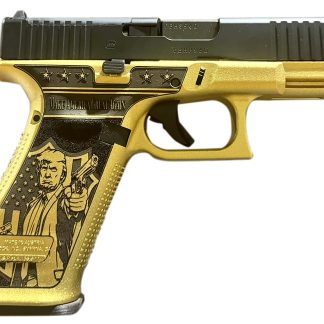 Glock PA475S204MOSNDONWICK G47 Gen5 MOS Don Wick 9mm Luger 17+1 4.49″ Black GMB Barrel, Black nDLC Steel MOS Cut/Serrated Slide, Gold w/Trump & Engraving Polymer Frame w/Picatinny Rail, Ambidextrous