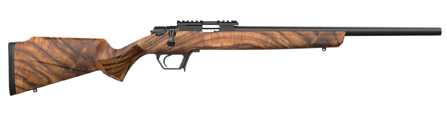 Retay USA ASD22-SWAL-20 Asend Hunter 22 LR 10+1 20″ Black Heavy Barrel, Black Chrome Receiver w/Picatinny Rail, Turkish Walnut Fixed Stock