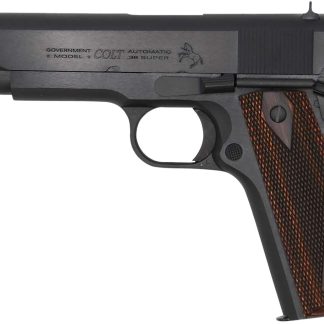 Colt Mfg O1911C38RB Government  38 Super 9+1 5″ National Match Barrel, Blued Carbon Steel Serrated Slide, Blued Carbon Steel Frame w/Beavertail