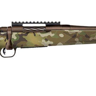 Mossberg 28281 Patriot Super Bantam Youth 350 Legend 4+1 18″ Patriot Brown Cerakote Threaded Bull Barrel, Patriot Brown Cerakote Steel Receiver w/Picatinny Rail, MultiCam Fixed Synthetic Stock