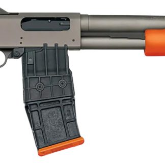 Mossberg 50220 590M  12 Gauge 10+1 18.50″ Tungsten Gray Cerakote Barrel & Steel Drilled & Tapped Receiver, Magpul SGA Safety Orange Synthetic Stock