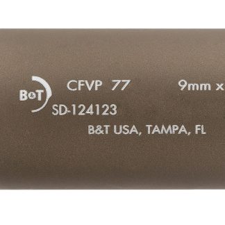 B&T Firearms SD-124123-US-JET-FDE DT Jet Mini Wipe Suppressor 9mm Coyote Tan 13.5×1 LH