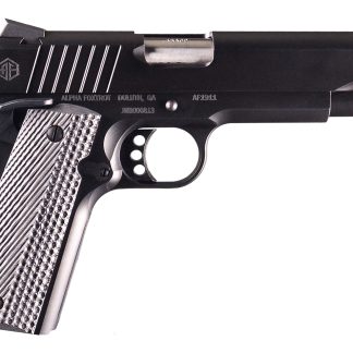 Alpha Foxtrot AA27X4ENA-XQBK08-WBS AF1911 Full Size Frame 9mm Luger 8+1 5″ Black QPQ Stainless Steel Serrated Slide, Black QPQ Serrated Polymer Grip