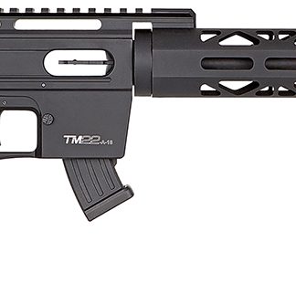 Derya Firearms TM22.METAL.20 TM22 Metal 22 LR 10+1 20″ Black Threaded Barrel, Black Anodized Aluminum Receiver w/Picatinny Rail Receiver, Black Fixed Aluminum Stock, Black Polymer Grip