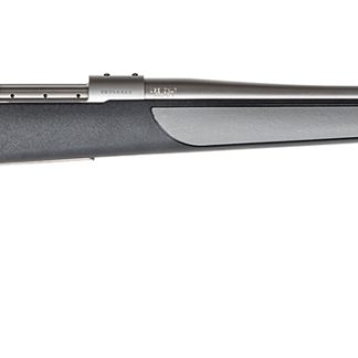 Weatherby Vanguard Weatherguard Full Size 25-06 Rem 5+1 24″ Satin Threaded Barrel, Satin Stainless Steel Drilled & Tapped Receiver, Black/Gray Weatherguard Stock