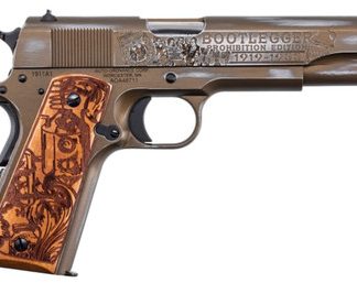 Auto-Ordnance 1911 Bootlegger BKOC9 7+1 Burnt Bronze/ Engraved Wood