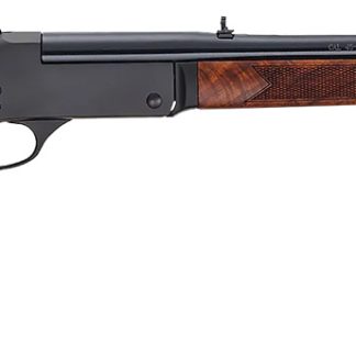 Henry H0154570 Single Shot 45-70 Gov Caliber with 1rd Capacity, 22″ Barrel, Overall Blued Metal Finish & American Walnut Stock, Right Hand (Full Size)