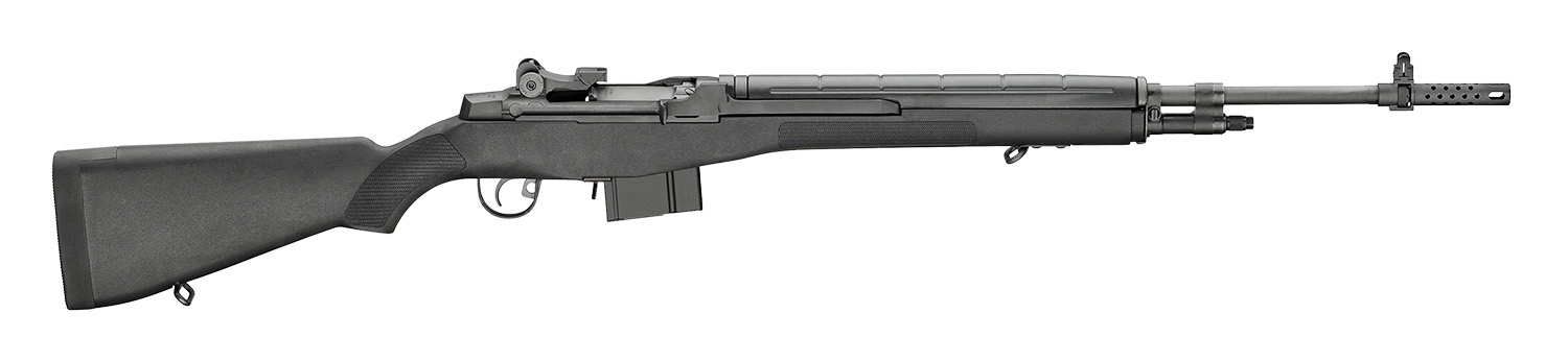 Springfield Armory MA9226CA M1A Loaded *CA Compliant 308 Win/7.62x51mm 10+1 22″ Black Parkerized Medium National Match Barrel, Black Parkerized Steel Receiver, Black Synthetic Fixed Stock