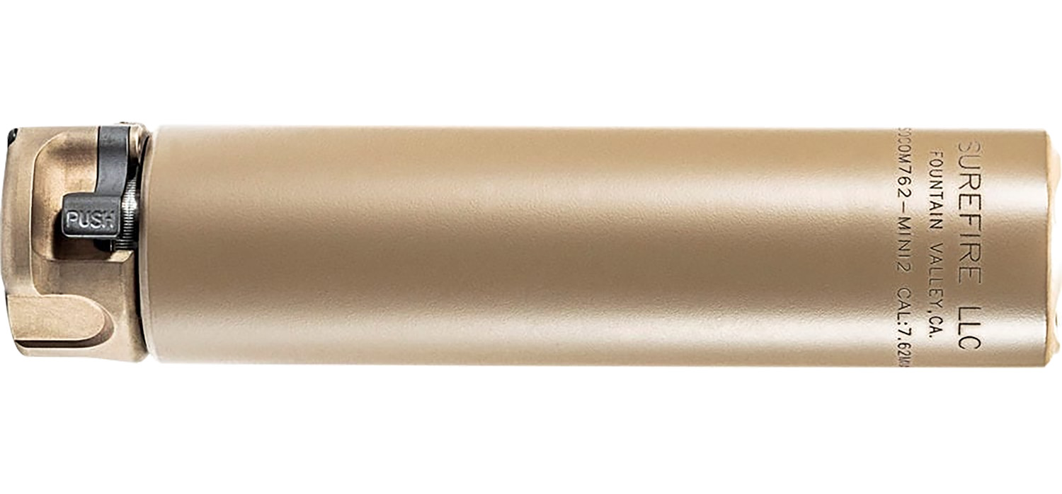 SureFire SOCOM762MINI SOCOM762-MINI2 7.62mm 1.50″ Diameter Flat Dark Earth Aluminum/Stainless Steel