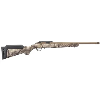 RUGER AMER RIMFIRE STND 22WMR RFL BB/GO WILD CAMO 18″