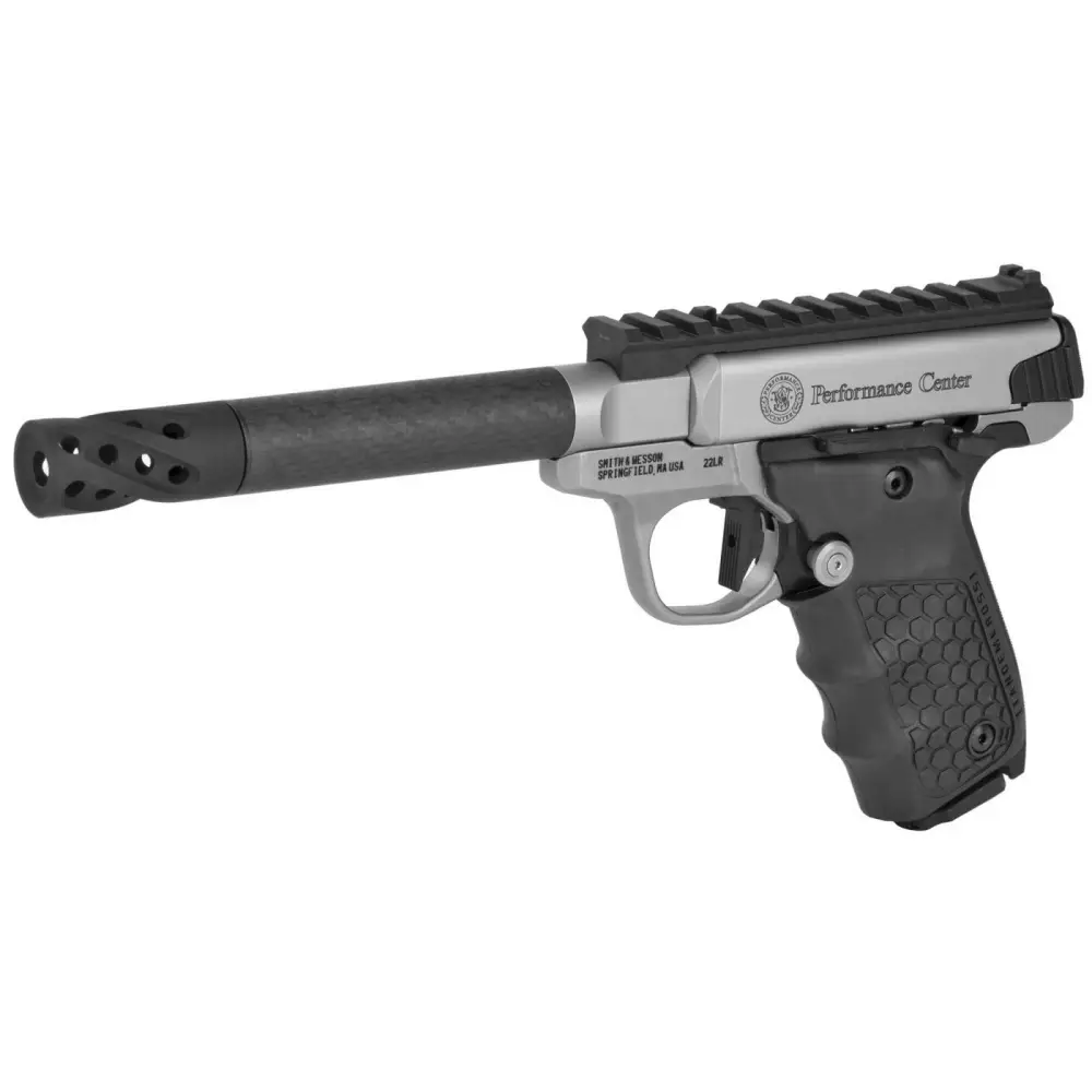 SMITH & WESSON PC SW22 VICTORY TARGET 22LR PISTOL O.R. CARBON 6″ BBL, SAO 10RD MAGAZINE - Image 2