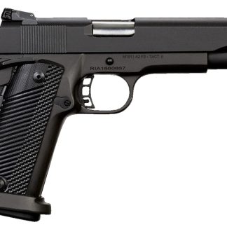 Rock Island 52009 Rock Ultra FSHC 10mm Auto Caliber with 5″ Barrel, 16+1 Capacity, Overall Black Parkerized Finish Steel, Beavertail Frame, Serrated Slide & Black G10 Grip