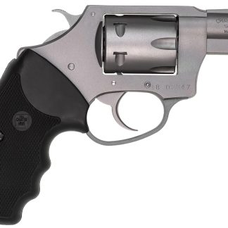 Charter Arms 72324 Pathfinder Small 22 WMR, 8 Shot 2″ Stainless Steel Barrel & Cylinder, Anodized Aluminum Frame w/Black Finger Grooved Rubber Grip, Exposed Hammer
