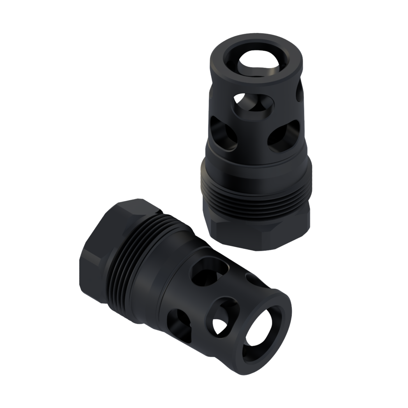 Comstock Compact Muzzle Brake (5/8-24, 45 cal) Plan-B Suppressor Mount