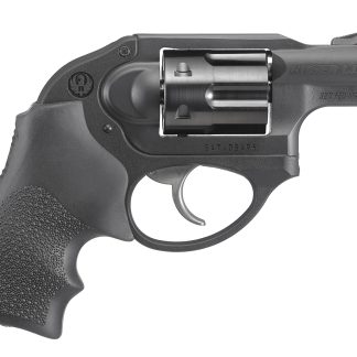 Ruger 5452 LCR Small Frame 327 Federal Mag 6 Shot, 1.87″ Matte Black Steel Barrel, Black PVD Cylinder, Matte Black Stainless Steel Frame, Black Hogue Tamer Monogrip, Shrouded Hammer