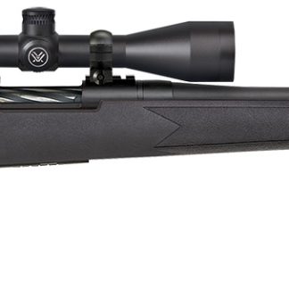 Mossberg 28001 Patriot  6.5 Creedmoor Caliber with 5+1 Capacity, 22″ Fluted Barrel, Matte Blued Metal Finish & Black Synthetic Stock Right Hand (Full Size) Includes Vortex Crossfire II 3-9x40mm Scope