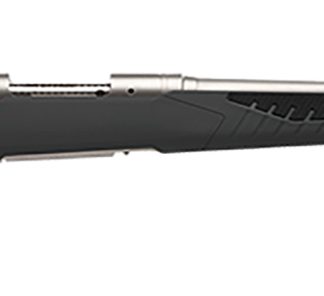 Savage Arms 57051 110 Storm Full Size 6.5×284 Norma 4+1 24″ Matte Stainless Button-Rifled Barrel, Matte Drilled & Tapped Stainless Steel Receiver, AccuStock Matte Gray Synthetic Stock, Right Hand