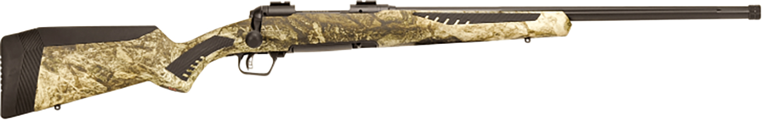 Savage Arms 57003 110 Predator 243 Win 4+1 24″, Matte Black Metal, Mossy Oak Terra Fixed AccuStock with AccuFit