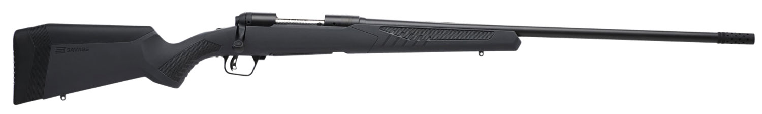 Savage Arms 57021 110 Long Range Hunter 6.5 Creedmoor 4+1 26″, Matte Black Metal, Gray Fixed AccuStock with AccuFit