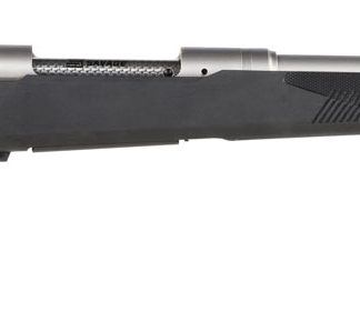 Savage Arms 57044 110 Brush Hunter Full Size 375 Ruger 3+1 20″ Matte Threaded Barrel, Matte Drilled & Tapped Stainless Steel Receiver, Fixed Matte Black Synthetic Stock, Right Hand