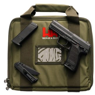 HK P8 A1 9MM FINAL EDITION W/ CUSTOM P8A1 BOKER KNIFE GREEN CASE 10RD BLACK 81001398