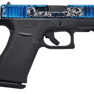 GLOCK 43X 9MM FS BLUE  ENGRAVED 10RD UI4350201-BLENG