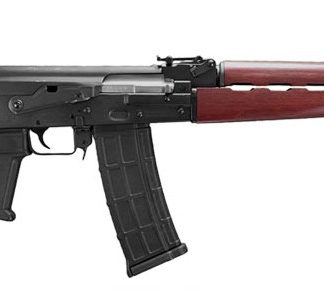 ZASTAVA PAP M90 5.56 AK RIFLE WITH SERBIAN RED FURNITURE PINNED 10RD MAGAZINE CA COMPLIANT FIN GRIP 18.25IN CHROME LINE BARREL 1.5MM RECEIVE BULDGED TRUNNION ZR90556SRCA