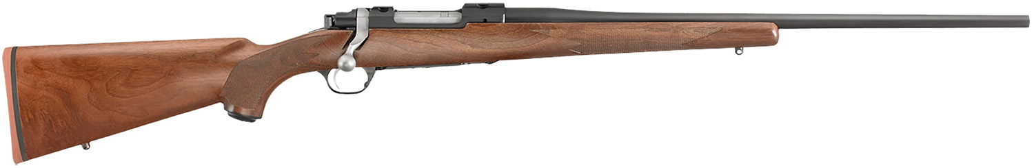 Ruger 37115 Hawkeye Sports South Exclusive Full Size 257 Roberts 4+1 22″ Satin Blued Alloy Steel Barrel, Receiver w/Integral Scope Mount, American Walnut Fixed Stock, Right Hand
