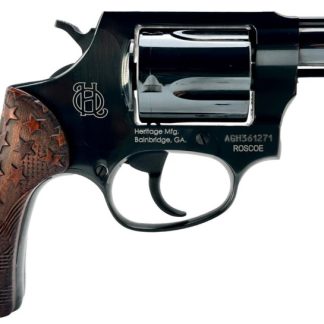 HERITAGE ROSCOE 38SPL 3IN BARREL 5RD BLACK USF GRP USA FLAG GRIP HR38B3-US1