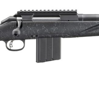 RUGER AMERICAN RIFLE GENERATION II PATROL 6MM ARC 16.1IN BARREL 10RD GRAPHITE BLACK CERAKOTE BLACK SPLATTER G2 STOCK AR STYLE MAG NONE-PICATINNY BASE 56904