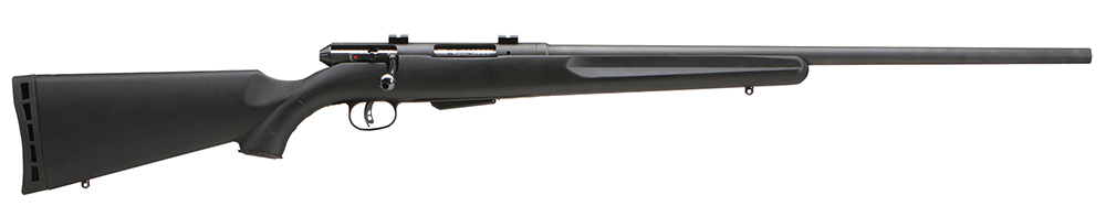 Savage Arms 19740 25 Walking Varminter Full Size 17 Hornet 4+1 22″ Matte Black Heavy Barrel, Matte Black Carbon Steel Receiver Drilled & Tapped, Matte Black Fixed Varmint Synthetic Stock, Right Hand