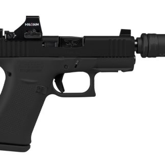 GLOCK SCT SHARK PUPPY 43X 9MM 3.4IN THREADED BARREL 10RD BLACK HOLOSUN 407K JK CCX9 INCLUDED UX4350204SPBLK