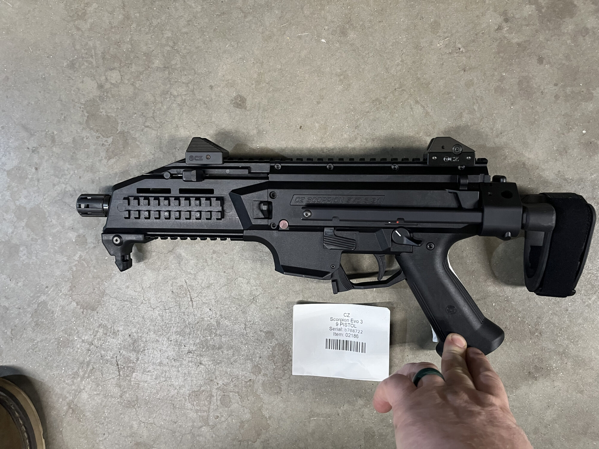CZ Scorpion Evo 3 9 PISTOL , Used/Consignment - Image 2