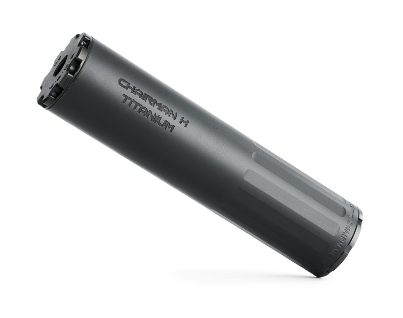 BOSS CHAIRMAN TIK – 5/8-24 – STANDARD END CAP 7.62 COMPACT LIGHT WEIGHT DUTY RATED SILENCER TITANIUM CORESTANDARD END CAP NON-GAS BLOWBACK ACTION (BOLT GUN PISTON ETC) CK-15060-762-TI-58-SE-BLK